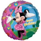 Folija balons 18 collas — Minnija daudz laimes dzimšanas dienā