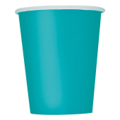 Paper cups, caribbean blue, 8 pcs