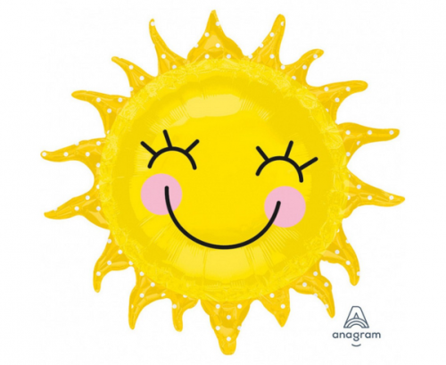Foil balloon SuperShape Smiling sunny, 74x71 cm