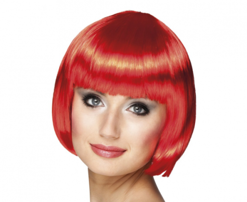 Cabaret Wig, red