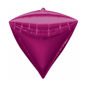 Foil balloon G20 Diamond, pink, 38x43 cm