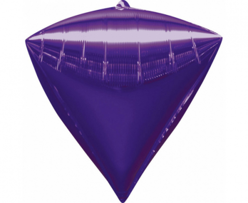 Folijas balons G20 Diamond, violets, 38x43 cm