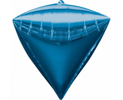 Foil balloon G20 Diamond, blue, 38x43 cm
