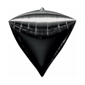 Foil balloon G20 Diamond, black, 38x43 cm