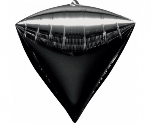 Foil balloon G20 Diamond, black, 38x43 cm