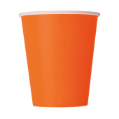 Paper cups, orange, 14 pcs.