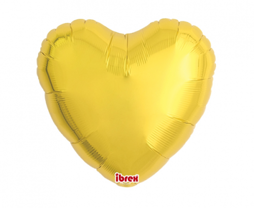 Ibrex hēlija balons, Sirds 14", Metallic Gold, 5 gab. Ibrex hēlija balons, Sirds 14", Metallic Gold, 5 gab.