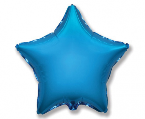 JUMBO FX folijas balons — zvaigzne &quot;(zils)