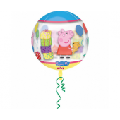 Folija balons ORBZ - &quot;Peppa pig&quot; caurspīdīgs, iepakots, 38 x 40 cm