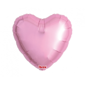 Ibrex hēlija balons, Sirds 14&quot;, Metallic Pink, 5 gab.