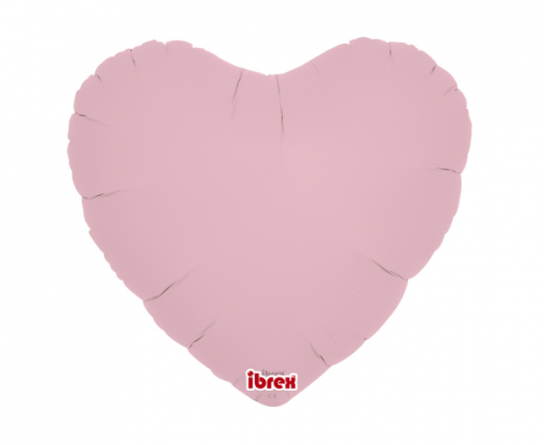 Ibrex hēlija balons, Sirds 14", Pastel Pink, 5 gab.