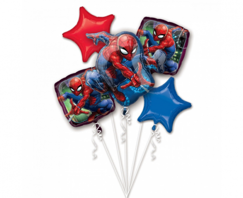 Balloon bouquet Spider-man, 5 pcs Balloon bouquet Spider-man, 5 pcs