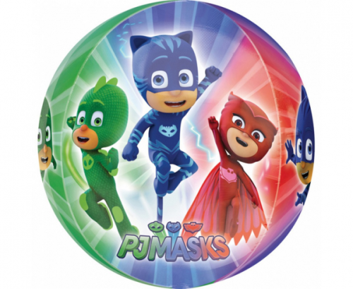 Foil balloon ORBZ- PJ MASKS tansparent, 38x40cm