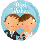 Balloon folic 18 inches CiR - Best Wishes