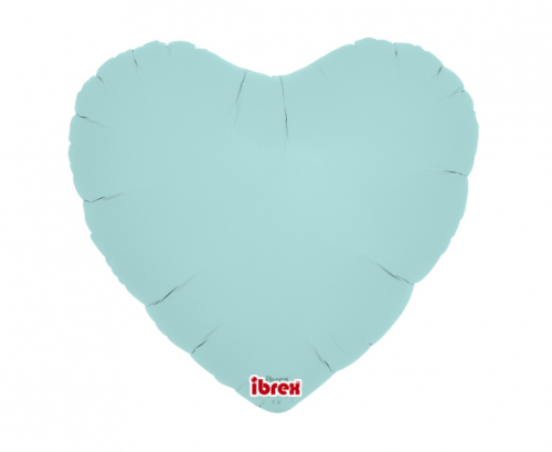 Ibrex hēlija balons, Sirds 14", Pastel Blue, 5 gab.