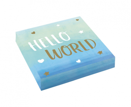 Oh Baby Boy paper napkins, 33x33 cm, 16 pcs Oh Baby Boy paper napkins, 33x33 cm, 16 pcs