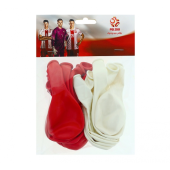 Balloon red and white, PZPN 20 pcs.