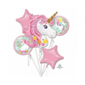 Balonu pušķis Magical Unicorn, 5Gb, iepakots