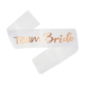 Team bride sash, rose gold
