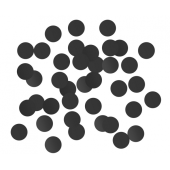 Foil confetti Circles, 1.5 cm, 18g, black