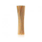 Paper drinking straws, rose-gold plain, 6x197mm / 24 pcs