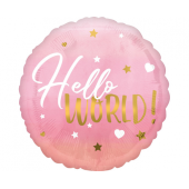 Foil balloon 18 cali CIR - Baby girl, pink