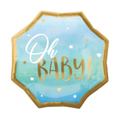Foil balloon SuperShape - Baby Boy, blue,55x55 cm, packed
