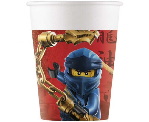 Lego Ninjago paper cups, 200 ml, 8 pcs