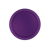 Paper plates, dark violet , 18 cm, 8 pcs.