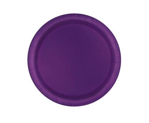 Paper plates, dark violet , 18 cm, 8 pcs.