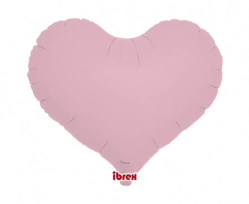 Ibrex hēlija balons, Jelly Heart 14", Pastel Pink, 5 gab.