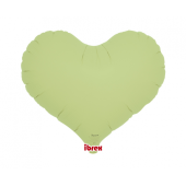 Гелиевый шар Ibrex, Jelly Heart 14 &quot;, пастельно-зеленый, 5 шт.