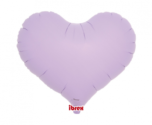 Ibrex hēlija balons, Jelly Heart 14", Pastel Lavender, 5 gab.