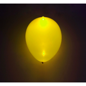 Luminous balloons, yellow, 4 pcs