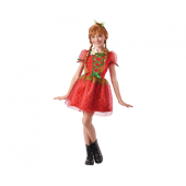 Costume for children Strawberry (headpiece, dress), size 110/120 cm