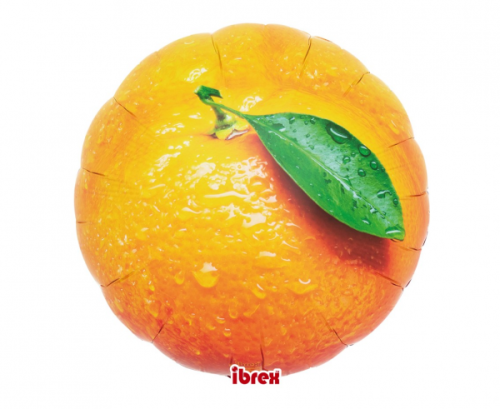 Гелиевый шар Ibrex, круглый 14 ", апельсины, 5 шт.