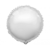 Воздушный шар фольгированный JUMBO FX - &quot;Круглый&quot; (серебро)