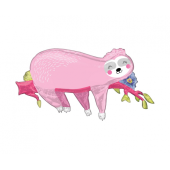 Foil balloon Supershape Sloth, 93x55  cm
