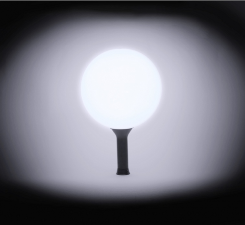 Maracaloon, white balloon, rainbow LED