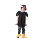 Costume for children penguin (hood, shirt, pants, foot covers), size 92/104 cm