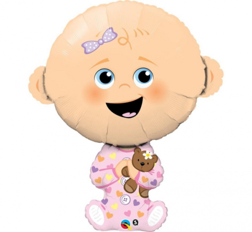 Folijas balons 38 collas QL SHP "Baby Girl"