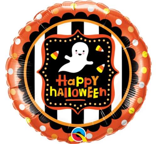 Balloon foil 18 inches QL CiR Happy Halloween