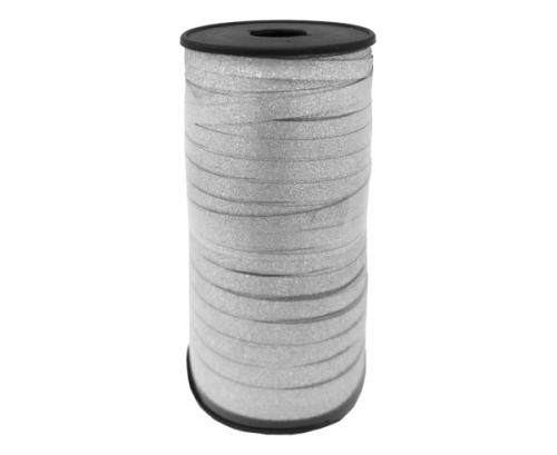 Glitter deco ribbon, silver, 100y, (92 m) Glitter deco ribbon, silver, 100y, (92 m)