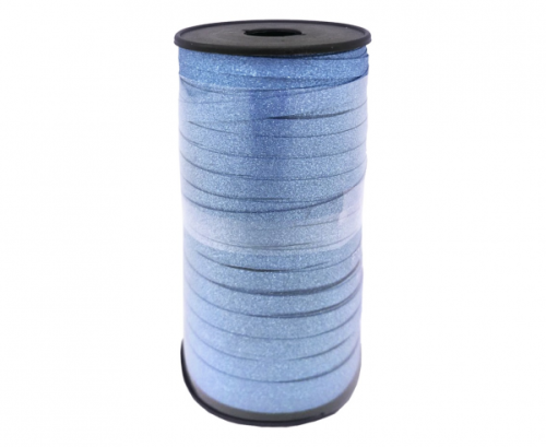 Glitter deco ribbon, light blue, 100y, (92 m)
