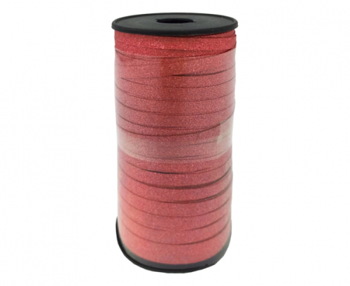 Glitter deco ribbon, red, 100y (92 m)