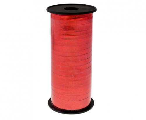 Holographic ribbon, red, 100y (92 m) Holographic ribbon, red, 100y (92 m)