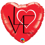 Foil balloon 18 inches QL, LOVE