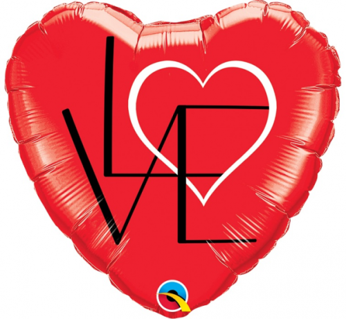 Foil balloon 18 inches QL, LOVE