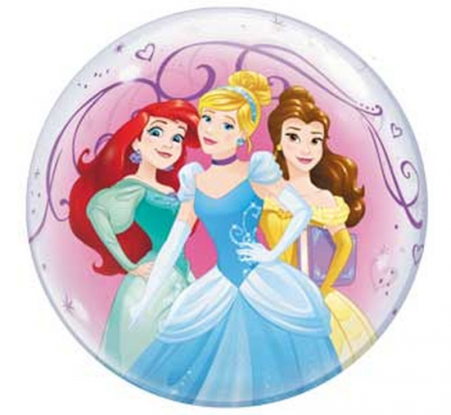 Folijas balons 22&quot; QL Bubble Polight &quot;Disney Princess&quot;