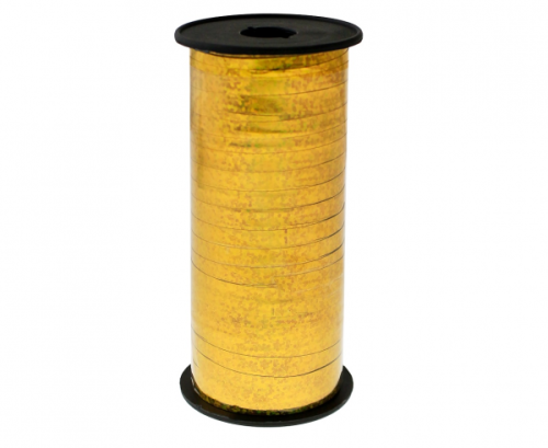 Holographic ribbon, gold, 100y (92 m) Holographic ribbon, gold, 100y (92 m)